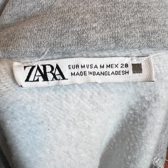 Zara Gray Jacket Long Medium - Picture 7 of 9